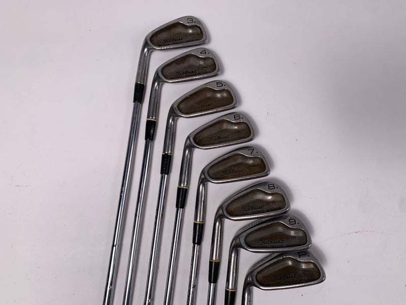 Titleist DTR Iron Set 3-PW True Temper Dynamic Gold S300 Stiff Steel Mens LH