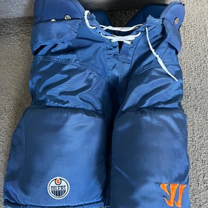 Men's Large Senior Warrior Covert QRL Edmonton oilers Hockey Pants (Used)