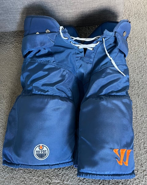 Men's Large Senior Warrior Covert QRL Edmonton oilers Hockey Pants (Used)