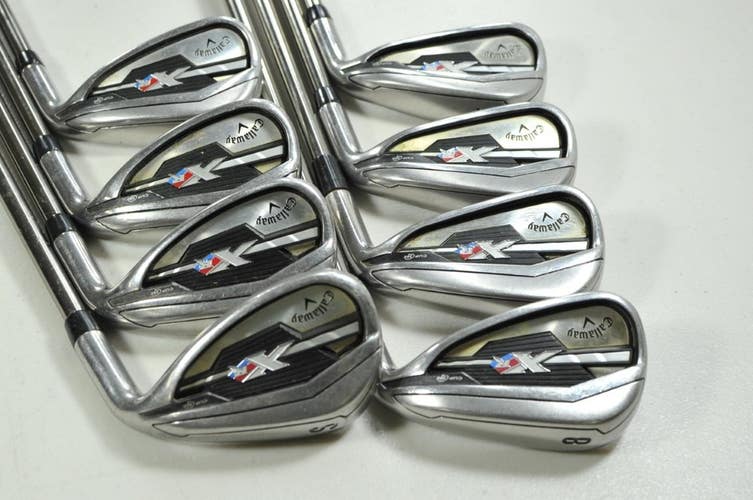 Callaway XR 5-PW,AW,SW Iron Set Regular Flex RH Recoil 460 F3 Graphite # 201154