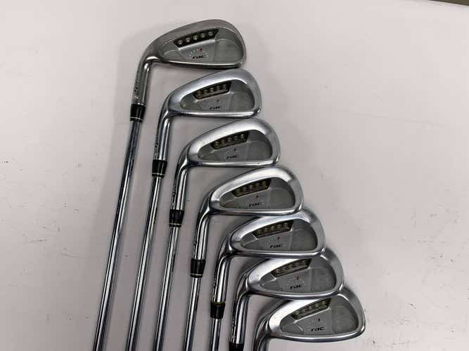 TaylorMade Rac LT Iron Set 3-9 FCM 6.0 Stiff Steel Mens LH