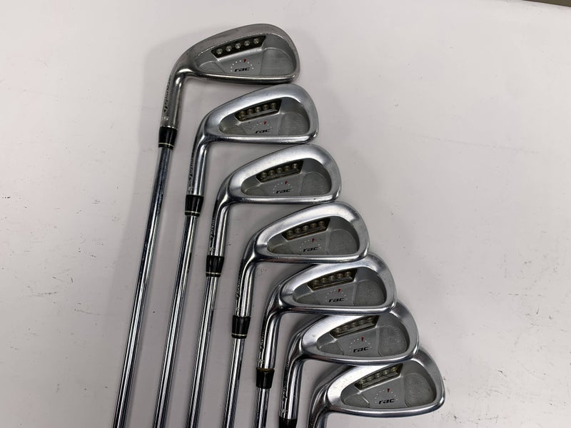 TaylorMade Rac LT Iron Set 3-9 FCM 6.0 Stiff Steel Mens LH