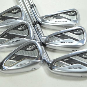 Callaway Mavrik Pro 5-PW Iron Set Stiff Flex Right Elevate 105g Steel # 201152