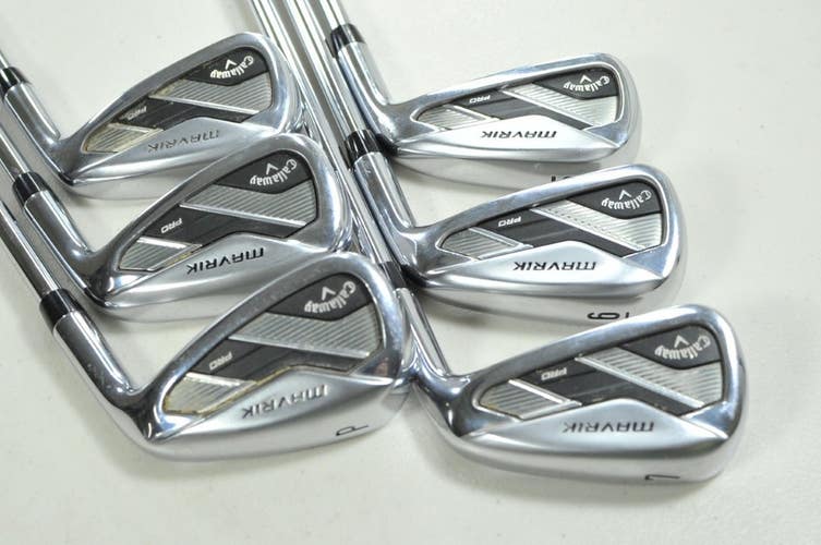 Callaway Mavrik Pro 5-PW Iron Set Stiff Flex Right Elevate 105g Steel # 201152
