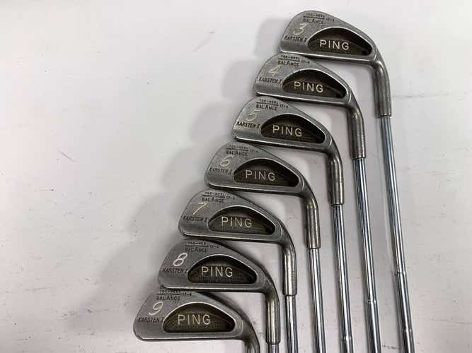 Ping Karsten I Iron Set 3-9 Black Dot Karsten Stiff Steel Mens RH
