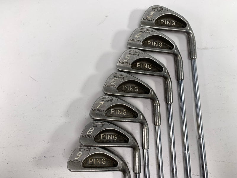 Ping Karsten I Iron Set 3-9 Black Dot Karsten Stiff Steel Mens RH