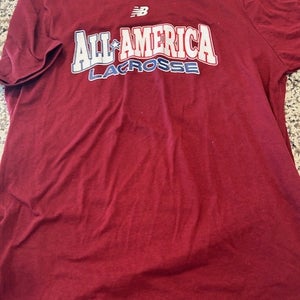 New Balance All America lacrosse team shooter shirt L large NEW mens