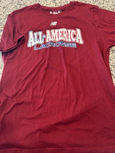 New Balance All America lacrosse team shooter shirt L large NEW mens