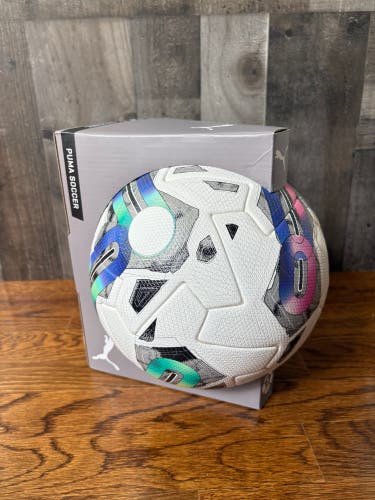 Puma Orbita 1 TB FIFA Quality Pro Ball White Multicolor Size 5 Soccer Ball $120