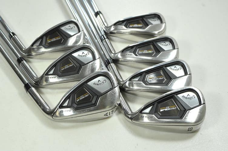 Callaway Rogue ST MAX OS 5-PW,AW Iron Set Regular Flex Right MPH Steel # 201230