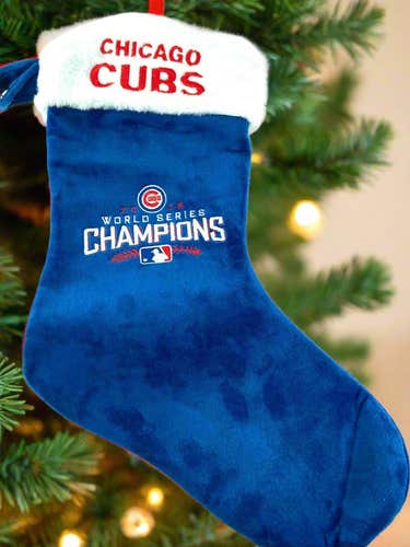 Chicago Cubs MLB 2016 World Champs NOS Christmas Stocking (New)