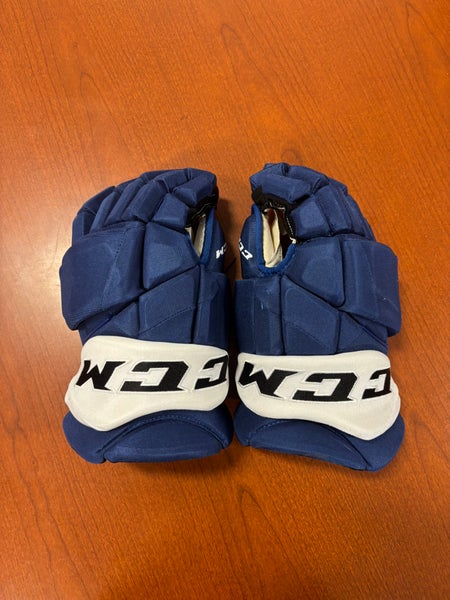 #76 ROMAN SCHMIDT USED CCM Gloves 15" Pro Stock - Set #2