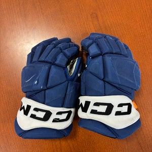 #4 TOBIE BISSON USED CCM Gloves 14" Pro Stock