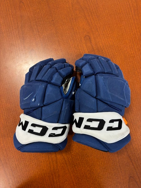 #4 TOBIE BISSON USED CCM Gloves 14" Pro Stock