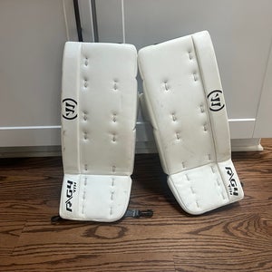 19” warrior goalie leg pads