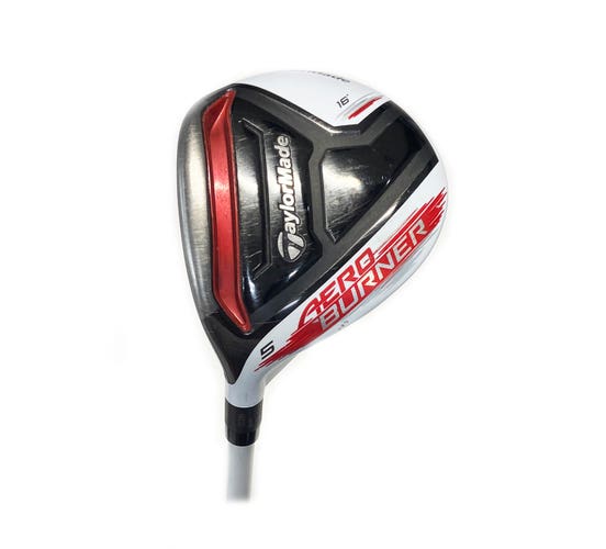LH TaylorMade Aero Burner 18* 5 Wood Graphite Matrix Speed Rul-Z 60 Senior Flex
