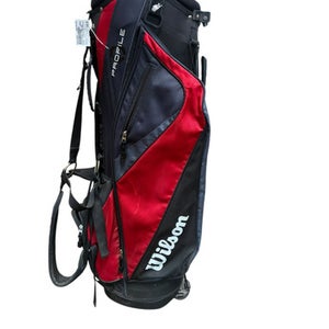 Used Wilson 7 WAY STAND BAG Mens Stand Bag Red 11833-S000165399