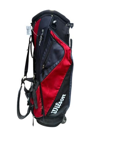 Used Wilson 7 WAY STAND BAG Mens Stand Bag Red 11833-S000165399