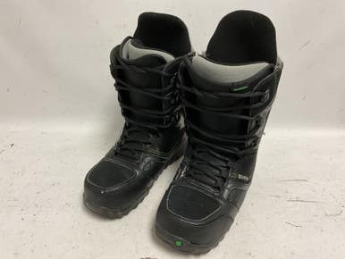 Used Burton MENS INVADER Mens Snowboard Boots Black Senior 14 11855-S000189423