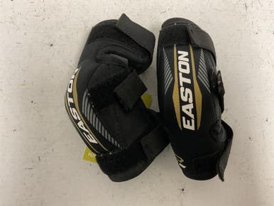 Used Easton STEALTH CX Youth Elbow Pads Black And Gold MD 11855-S000189404