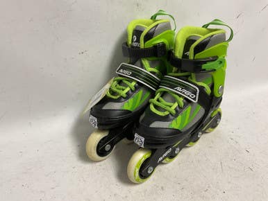 Used AVIGO INLINE 13-3 Junior Rec Fitness Skates Green Adjustable 11855-S000189385