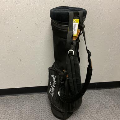 Used Ping 4 WAY Mens Stand Bag Black 11855-S000189357