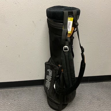 Used Ping 4 WAY Mens Stand Bag Black 11855-S000189357