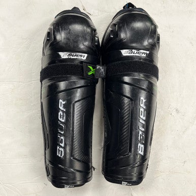 Used Bauer X Junior Shin Guards Black 11" 11855-S000189352
