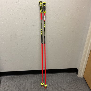Used LEKI WORLDCUP Mens DH Ski Pole Red 130 cm / 52 in 11855-S000189341