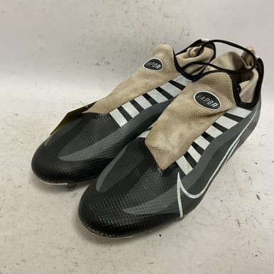 Used Nike Vapor Edge Pro 360 DQ3670-001 Adult FB Cleats White And Grey Senior 12 11855-S000189340