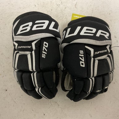 Used Bauer SUPREME S170 Youth Gloves Black 9" 11855-S000189331