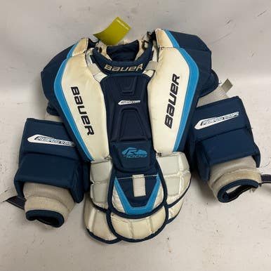 Used Bauer REACTOR 7000 Inter Body Armor Carolina Blue And Navy Blue MD 11855-S000189321