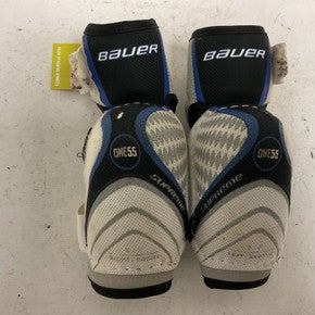 Used Bauer SUPREME ONE55 Junior Elbow Pads White/Black/Royal SM 11855-S000189307