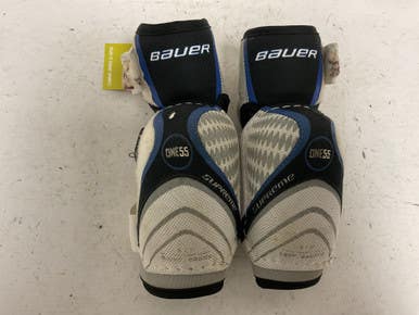 Used Bauer SUPREME ONE55 Junior Elbow Pads White/Black/Royal SM 11855-S000189307