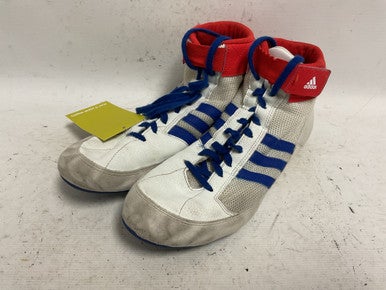 Used Adidas BD7129 Wrestling Shoes White Senior 10 11855-S000189292