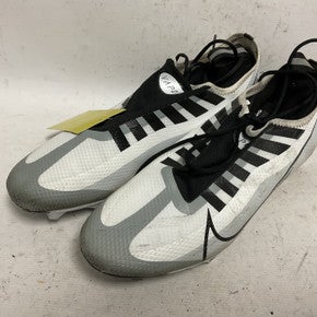 Used Nike Vapor Edge Pro 360 DQ3670-100 Adult FB Cleats White And Grey Senior 11 11855-S000189297