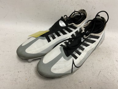 Used Nike Vapor Edge Pro 360 DQ3670-100 Adult FB Cleats White And Grey Senior 11 11855-S000189297