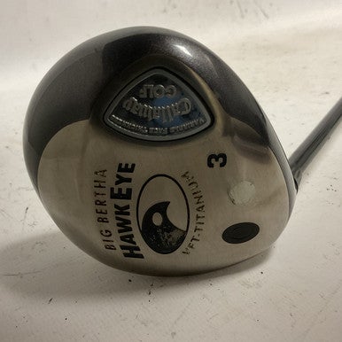 Used Callaway BIG BERTHA HAWKEYE Mens Fairway Wood LH 3 Wood 11855-S000189275