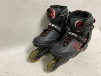 Used K2 ESCAPE M Senior Rec Fitness Skates Black Senior 7 11855-S000189228