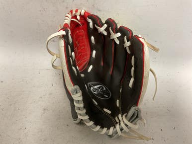 Used Rawlings Players Series PL10DSSW Baseball Glove RH Throw Grey And Red 10" 11855-S000189225