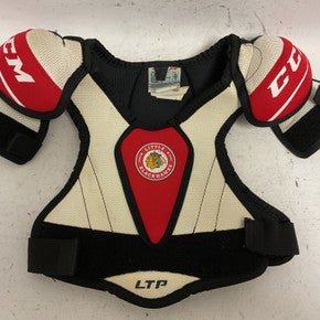 Used CCM LTP LITTLE BLACKHAWKS Youth Shoulder Pads LG 11855-S000189199