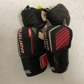 Used Bauer NSX Junior Elbow Pads Black And Red MD 11855-S000189193