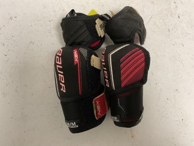 Used Bauer NSX Junior Elbow Pads Black And Red MD 11855-S000189193