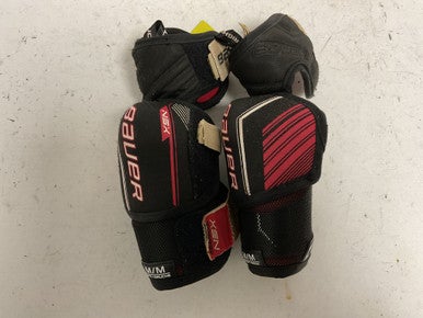 Used Bauer NSX Junior Elbow Pads Black And Red MD 11855-S000189193