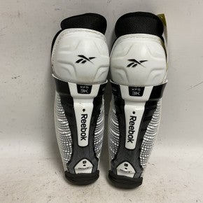Used Reebok KFS 3K Youth Shin Guards White 9" 11855-S000189192