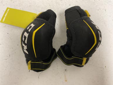 Used CCM TACKS 3092 Youth Elbow Pads Black And Yellow LG 11855-S000189191