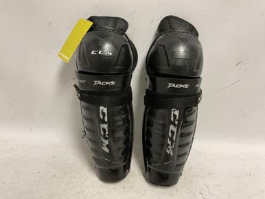 Used CCM TACKS 9550 Junior Shin Guards Black 11" 11855-S000189188