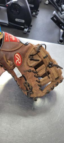Used Rawlings PLAYER PREFERRED BB/SB First Base RH Throw Brown 12 1/2" 11497-S000151203