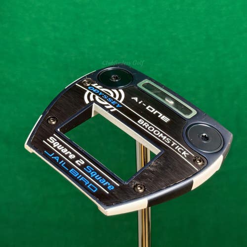 Odyssey Ai-ONE Square 2 Square Jailbird Broomstick 48" Putter Stroke Lab & HC