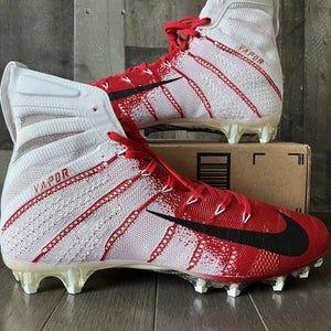Nike Vapor Untouchable 3 Elite Football Cleats Red White AO3006-118 Sz 12